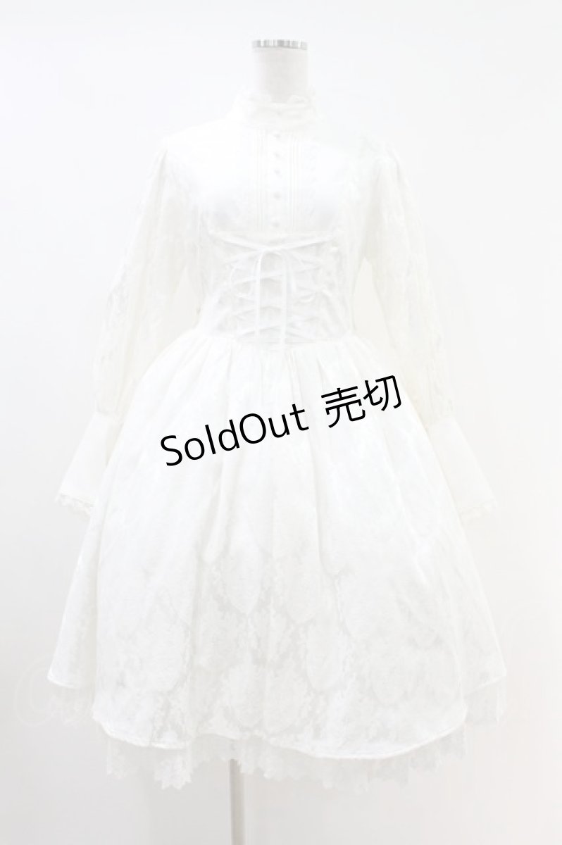 画像1: ATELIER PIERROT / Victorian Reverie Dress  白 H-26-06-30-1009-EL-OP-AK-ZH (1)