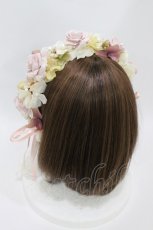 画像2: Atelier Beatrice / ローズパールカチューシャ  アイボリー H-26-06-30-1002-GO-AC-AK-ZH (2)
