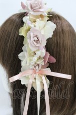 画像3: Atelier Beatrice / ローズパールカチューシャ  アイボリー H-26-06-30-1002-GO-AC-AK-ZH (3)