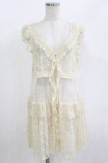 画像1: axes femme / フェミニンレースジレ M 生成り H-26-06-30-2032-AX-TO-NS-ZH (1)