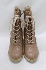 画像1: axes femme / スカラップレースアップブーツ S ベージュ H-26-06-30-2043-AX-SH-NS-ZH (1)