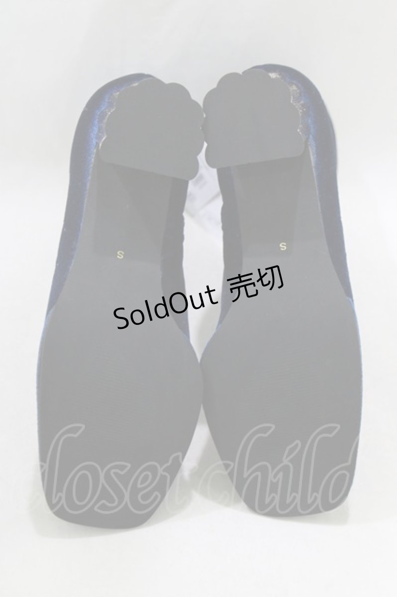 画像4: axes femme POETIQUE / 天体モチーフ刺繍ベロアブーツ S ネイビー H-26-06-30-2044-AX-SH-NS-ZH (4)