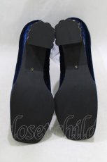 画像4: axes femme POETIQUE / 天体モチーフ刺繍ベロアブーツ S ネイビー H-26-06-30-2044-AX-SH-NS-ZH (4)