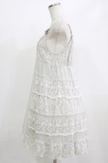 画像2: axes femme / チュール×レースキャミワンピース M グレー H-26-06-30-2018-AX-OP-NS-ZH (2)