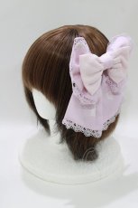 画像1: axes femme kawaii / 桜柄リボンバレッタ  ピンク H-26-06-30-014-AX-AC-NS-ZH (1)