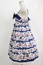 画像2: BABY,THE STARS SHINE BRIGHT / Collection Douce Chocolatier ミルクトリュフジャンパースカート Free サックス×紺 H-26-06-30-015-BA-OP-NS-ZH (2)