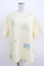 画像1: axes femme / 吸水速乾ランダム鈴蘭刺繍Ｔシャツ Free イエロー H-26-06-30-029-AX-TO-NS-ZH (1)