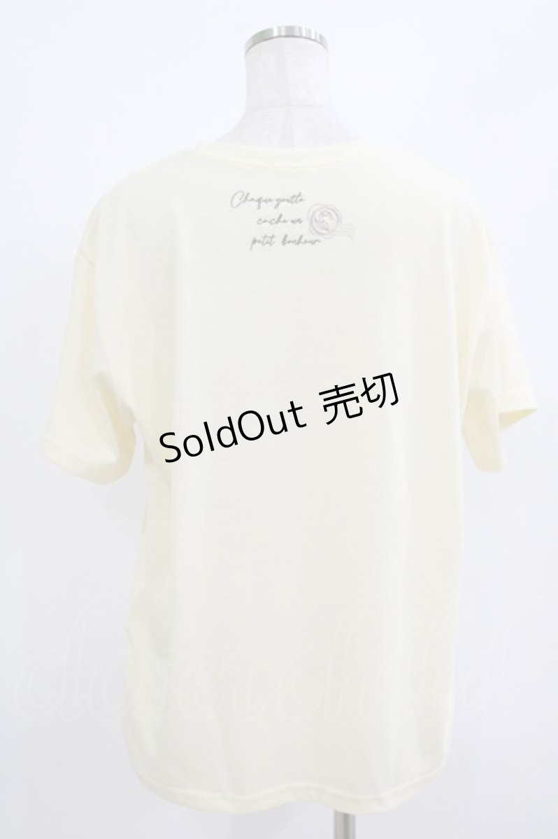画像3: axes femme / 吸水速乾ランダム鈴蘭刺繍Ｔシャツ Free イエロー H-26-06-30-029-AX-TO-NS-ZH (3)