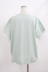 画像2: axes femme / 接触冷感モチーフレースプルオーバー Free ミント H-26-06-30-030-AX-TO-NS-ZH (2)