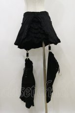画像2: BPN / レッグカバー付フリルスカート  ブラック H-26-07-01-052-GO-SK-KB-ZH (2)