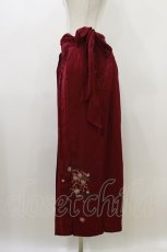 画像3: Ozz oneste / 刺繍袴スカート  エンジ H-26-07-01-053-OO-SK-KB-ZH (3)