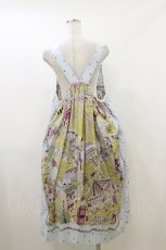 画像2: Jane Marple Dans Le Salon / La fete foraine apron dress M サックス H-26-07-01-058-JM-OP-KB-ZH (2)