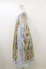 画像3: Jane Marple Dans Le Salon / La fete foraine apron dress M サックス H-26-07-01-058-JM-OP-KB-ZH (3)