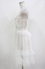 画像2: virally / 星名桜子/hsチュールエプロンジャンスカ M 白 H-26-07-01-1031-LO-OP-NS-ZH (2)