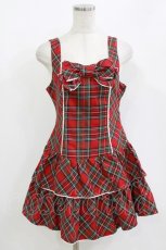 画像1: Angelic Pretty / Happy★Girl Setのジャンパースカート Free レッド H-26-07-01-1032-AP-OP-NS-ZH (1)