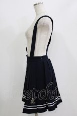 画像2: Secret Honey / セーラープリーツサスペンダースカート M ネイビー H-26-07-01-1036-CA-SK-NS-ZH (2)