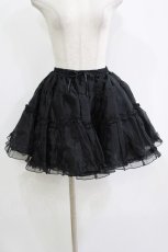 画像1: Angelic Pretty / オーガンジーパニエ Free ブラック H-26-07-01-1040-AP-SK-NS-ZH (1)