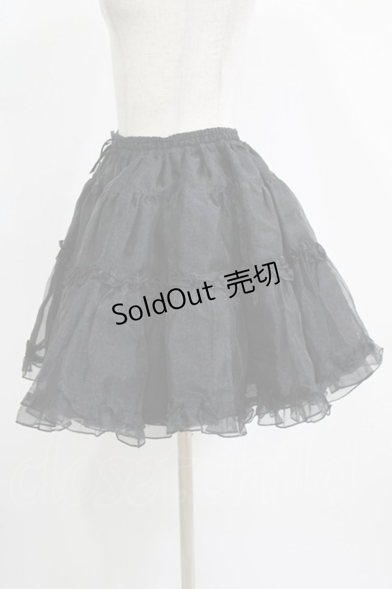 画像2: Angelic Pretty / オーガンジーパニエ Free ブラック H-26-07-01-1040-AP-SK-NS-ZH (2)