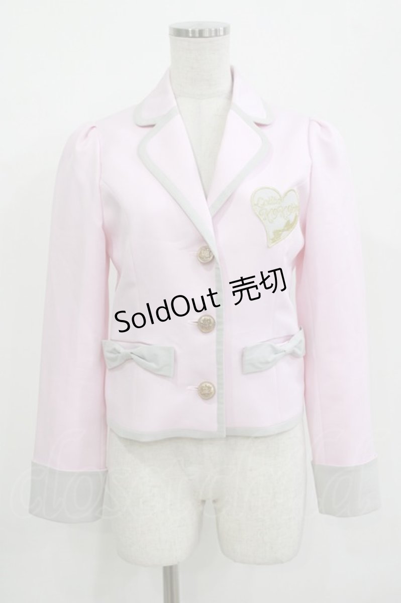 画像1: kokokim / ハートジャケット M ピンク H-26-07-01-1042-LO-JA-NS-ZH (1)