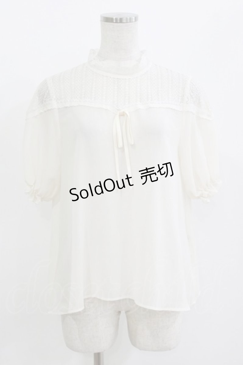 画像1: an another angelus / レース切替ブラウス Free OFFWHITE H-26-07-01-1048-CA-BL-NS-ZH (1)