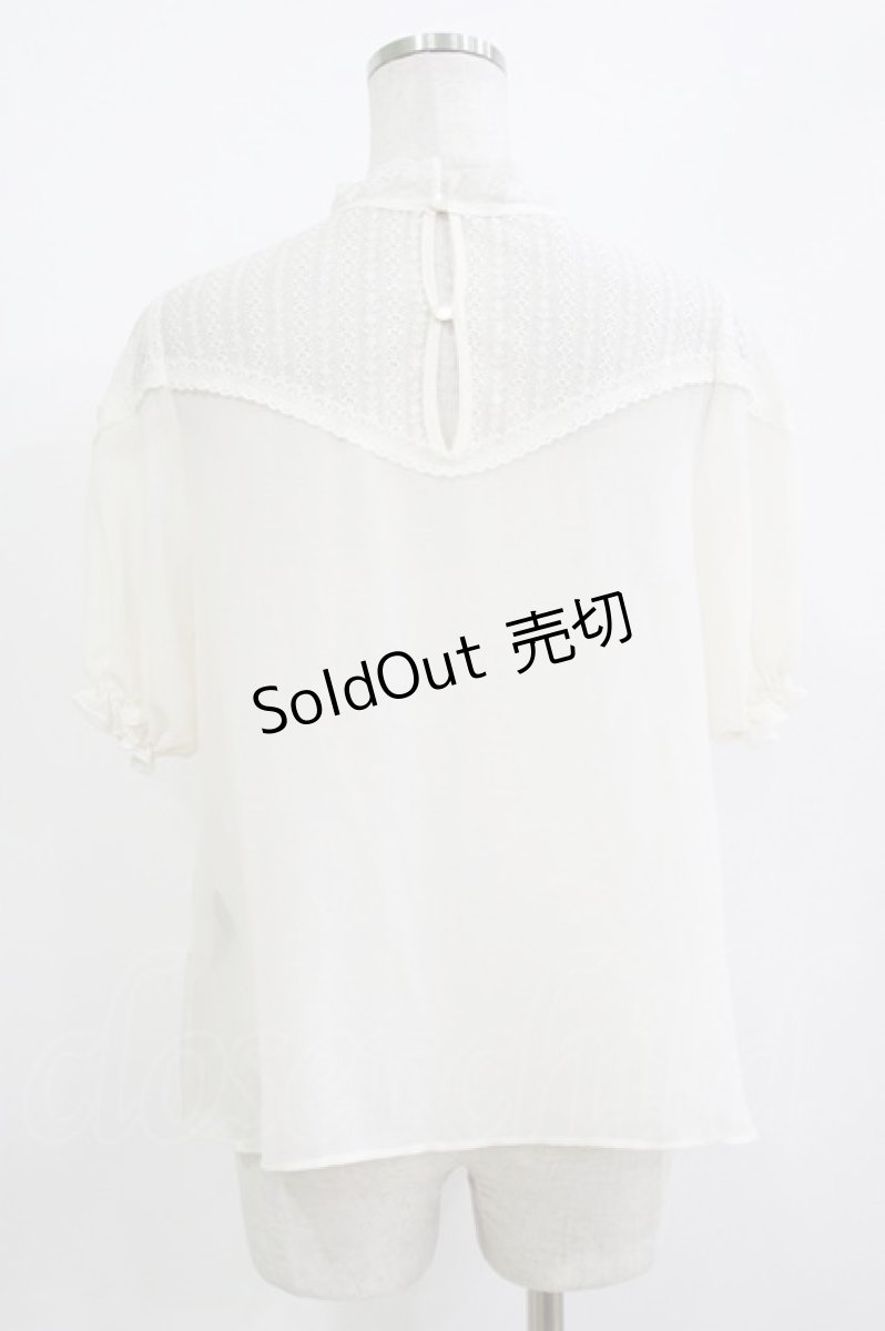 画像2: an another angelus / レース切替ブラウス Free OFFWHITE H-26-07-01-1048-CA-BL-NS-ZH (2)