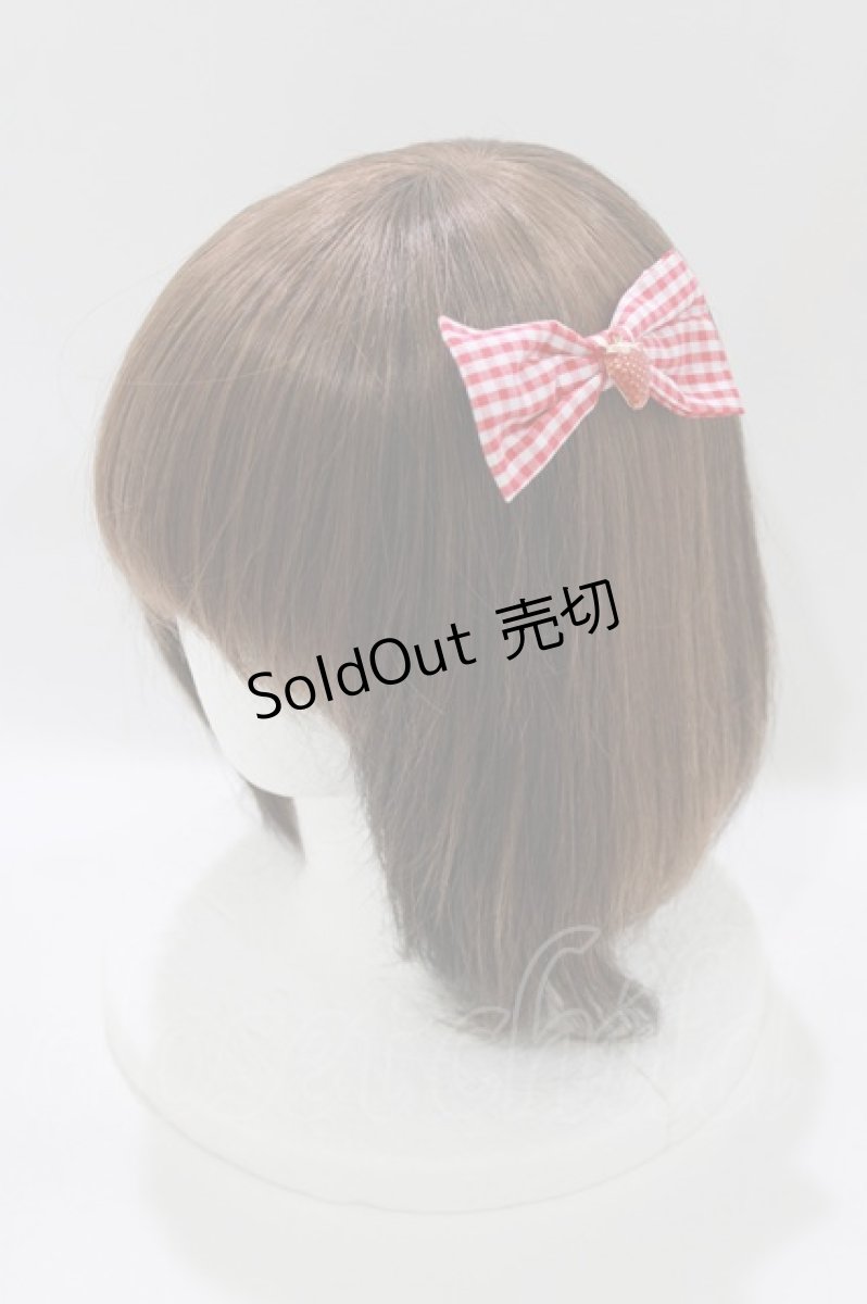 画像3: m petit by misako / ヘアクリップ2点セット  オフ/レッド H-26-07-01-1056-LO-AC-NS-ZH (3)