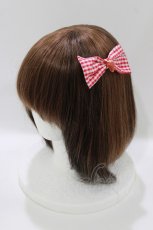 画像3: m petit by misako / ヘアクリップ2点セット  オフ/レッド H-26-07-01-1056-LO-AC-NS-ZH (3)