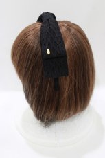 画像2: Angelic Pretty / アンティークRibbonカチューシャ  ブラック H-26-07-01-1063-AP-AC-NS-ZH (2)