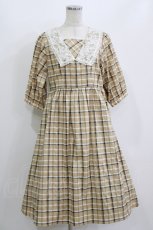 画像1: Fi.n.t / レース衿チェックワンピース Free BEIGE H-26-07-01-1018-CA-OP-NS-ZH (1)