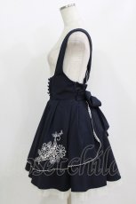 画像2: Secret Honey / 刺繍スカート M ネイビー H-26-07-01-1024-CA-SK-NS-ZH (2)