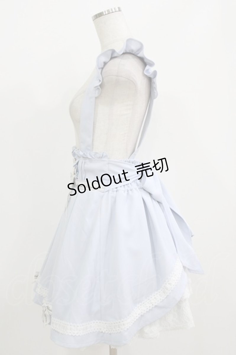 画像2: LIZ LISA / はしごレースカシュクールサスペンダー付スカート 0 サックス H-26-07-01-1025-LO-SK-NS-ZH (2)