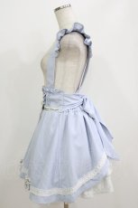画像2: LIZ LISA / はしごレースカシュクールサスペンダー付スカート 0 サックス H-26-07-01-1025-LO-SK-NS-ZH (2)