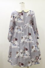 画像2: Leur Getter / White Cat袖付ワンピース M グレー H-26-07-01-067-LU-OP-AK-ZH (2)