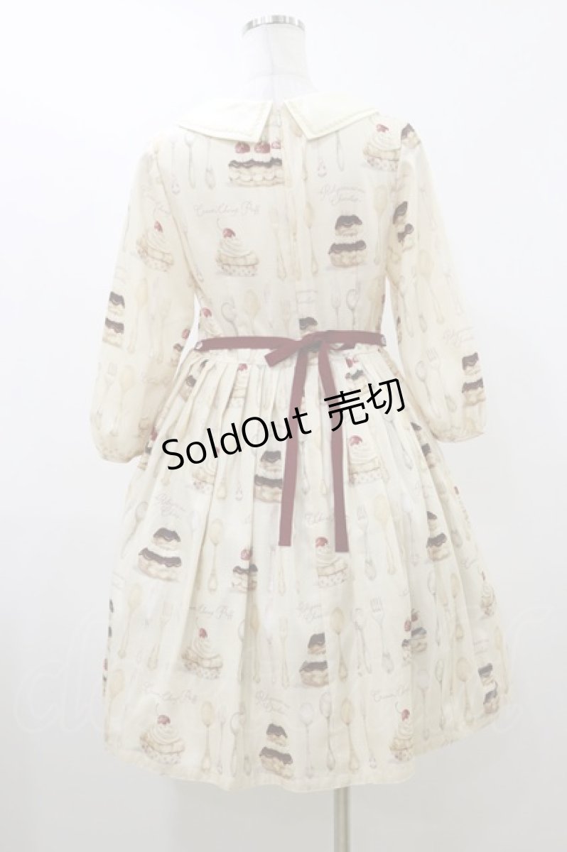 画像2: Leur Getter / Cream Choux Puff袖付きワンピース M アイボリー H-26-07-01-068-LU-OP-AK-ZH (2)