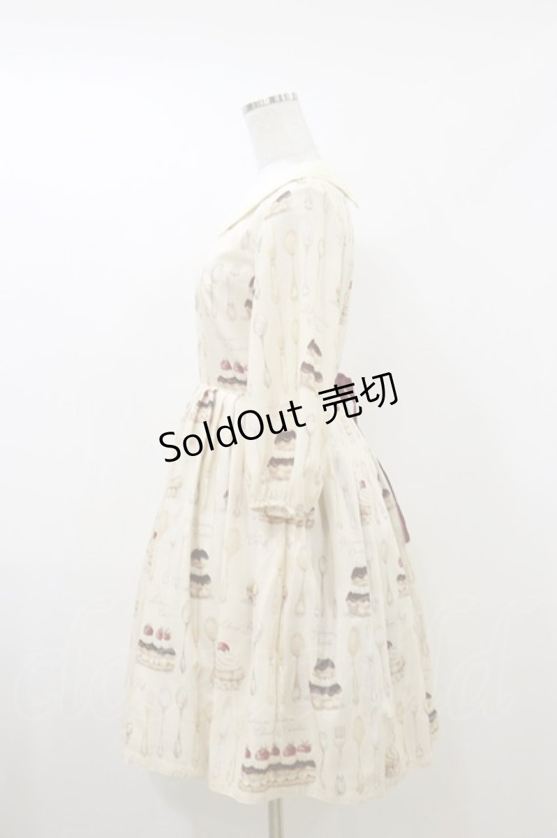 画像3: Leur Getter / Cream Choux Puff袖付きワンピース M アイボリー H-26-07-01-068-LU-OP-AK-ZH (3)