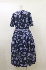 画像2: Jane Marple / Bonjour Millefleursのコレットドレス  ネイビー H-26-07-01-069-JM-OP-KB-ZH (2)