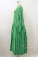 画像3: Jane Marple Dans Le Salon / EIIR jacquard dayドレス  エメラルドグリーン H-26-07-01-073-JM-OP-KB-ZH (3)