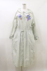画像1: Jane Marple Dans Le Salon / Jardin Des Fleurs Embroideryドレス  ミント H-26-07-01-075-JM-OP-KB-ZH (1)