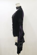 画像3: Qutie Frash / チョーカー風着物袖トップス  黒×紫 H-26-07-01-014-QU-CO-KB-ZH (3)