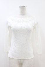 画像1: MR corset / 総レースカットソー  白 H-26-07-02-037-PU-TO-AK-ZH (1)