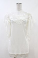 画像1: MR corset / フロントレースカットソー  アイボリー H-26-07-02-038-PU-TO-AK-ZH (1)