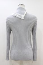 画像2: MR corset / タートルニットトップス  グレー H-26-07-02-041-PU-TO-AK-ZH (2)