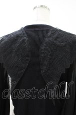 画像3: MR corset / オーガンジーウイング着物袖ボレロ  黒 H-26-07-02-047-PU-TO-AK-ZH (3)