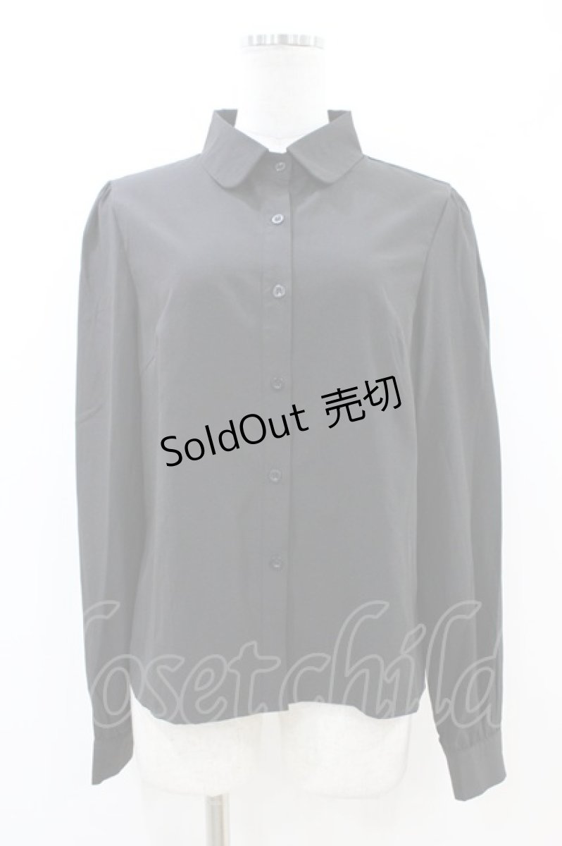 画像1: NieR Clothing / ボタンブラウス F 黒 H-26-07-02-048-PU-BL-AK-ZH (1)
