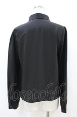 画像2: NieR Clothing / ボタンブラウス F 黒 H-26-07-02-048-PU-BL-AK-ZH (2)