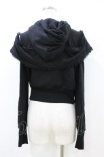 画像2: AVENCHUMU / Ribbon shoulder zip hoodie FREE 黒 H-26-07-02-049-LO-TO-AK-ZH (2)