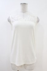 画像1: axes femme / 繊細レースタンク M オフ H-26-07-02-1034-AX-TO-NS-ZH (1)