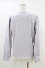 画像2: an another angelus / 薔薇刺繍襟ブラウス Free BLUE GRAY H-26-07-02-1046-CA-BL-NS-ZH (2)