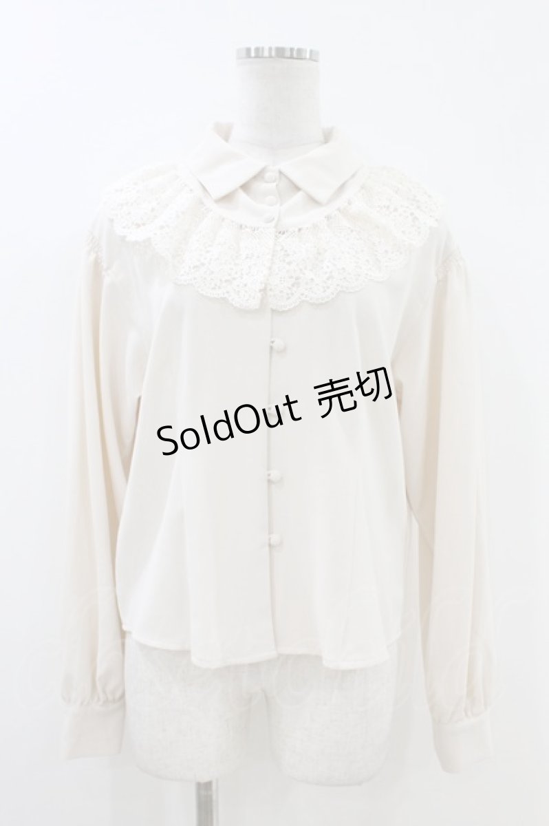 画像1: an another angelus / ケープヨーク付き2wayブラウス Free IVORY H-26-07-02-1049-CA-BL-NS-ZH (1)