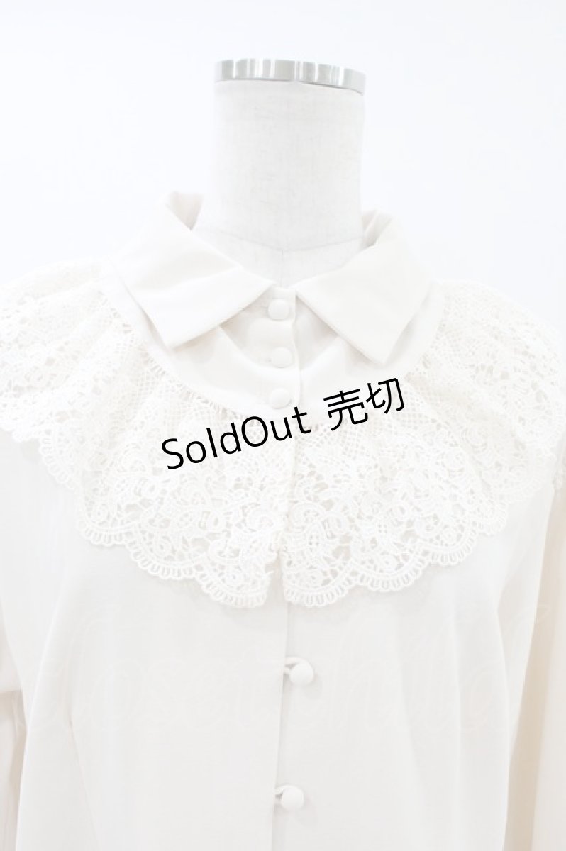 画像3: an another angelus / ケープヨーク付き2wayブラウス Free IVORY H-26-07-02-1049-CA-BL-NS-ZH (3)
